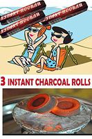 Hookah Charcoal 60 Tablets,40MM Hookah Nargila Coals for Shisha Smoking-Instant Light Coals 3 Rolls, 30 PCS (3)
