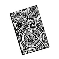 Metal Cigarette Case - Full Pack 20pcs Cigarettes Box Black (Dark Angels)