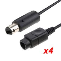 Optimal Shop [4 Pack] 6Ft Wii/Gamecube Extension Cables for Nintendo Wii Gamecube GCN