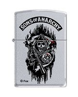 Zippo Sons of Anarchy Grim Reaper Satin Chrome Pocket Lighter