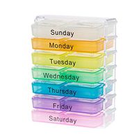 Pill Box Organizer - Medicine Boxes Weekly Medicine Organizer by KIRELNI