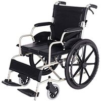 FLYSXP Wheelchair Portable Travel Chair Light Transport Folding Wheelchair Aluminum Alloy Puncture Collision Carrying Elderly Travel Trolley Wheelchair