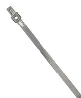 BAND-IT AS2159 Tie-Lok 304 Stainless Steel Cable Tie, 1/4" Width, 35.0" Length, 10" Maximum Diameter, 100 per Bag