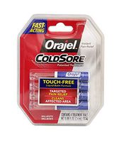 Orajel Touch-Free Applicator for Cold Sores, 4 count (Bundle of 16)