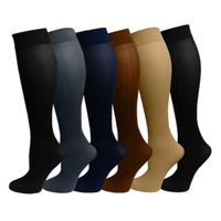 BEIGAIXLSBZ Sport Compression Socks for Men & Women Athletic Fit Knee High Stockings for Running, Travel, Nurses, Edema