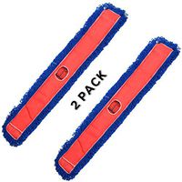 Alpine Industries Heavy Duty Microfiber Mop Head - Cleans Wide Areas - Commercial Mop Head - Super Absorbent Mop (48 in, 2 Pack)