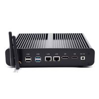 Partaker B13 Fanless Mini PC,Gaming PC 4K HD Mini Desktop Intel Core i7 7560U,Windows 10 64 Bit/Linux,Dual LAN Dual Display SD Optical 8usb Ports(8GB Ram 128GB SSD)