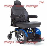 Pride Mobility - Jazzy Elite HD - Heavy Duty Power Chair - Jazzy Blue - PHILLIPS POWER PACKAGE TM - TO $500 VALUE