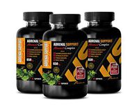 Adrenal Manager - Adrenal Support Advanced Complex - Natural Formula - Stress and Anxiety Relief - panax Ginseng Capsules - 3 Bottles (180 Capsules)