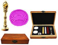 MNYR Cute Bird on Flower Luxury Wood Box Bronze Metal Peacock Wedding Invitations Gift Cards Paper Stationary Envelope Seals Custom Logo Wax Seal Sealing Stamp Sticks Melting Spoon Gift Box Set Kit