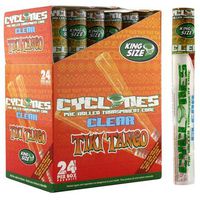 Cyclones Tiki Tango Flavor Clear Transparent Pre-Rolled King Size Cones (24 Cones)