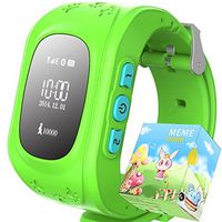 TURNMEON Smart Watch for Kids Children Smartwatch Phone with SIM Calls Anti-lost GPS Tracker SOS GPRS Bracelet Parent Control for Smartphone(Green)