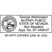 Nevada Notary Non Resident Stamp