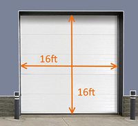 3" Lg Brush Seal Kit for Roll-up Door, Sectional Steel Door, Commercial Door, High Speed Fabric Door (3" Brush for 16' x 16' Door)