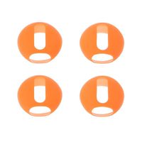 Autone 2/4 Pairs Super Thin Silicone Ear Tips Earbuds Cover Upgraded for Apple for Airpods Earphone (Orange)