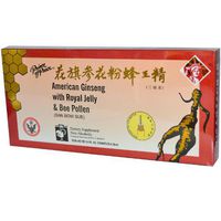Prince of Peace American Ginseng With Royal Jelly and Bee Pollen 100cc Count (10x 10cc)