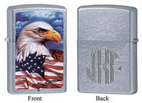 Personalized Zippo Claudio Mazzi American Eagle Lighter with Free Monogram