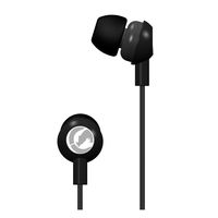 Mizco EKU-CHA2-BK Ecko Chaos 2 Stereo Earbud Headphones with In-Line Microphone - Black