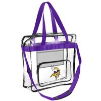 FOCO Minnesota Vikings NFL Clear HIGH END Messenger Bag