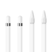 ZOVER [4-Piece] Compatible with Apple Pencil Silicone Caps and Nib Covers for iPad Pro Apple Pencil-White