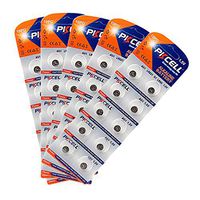 50Pcs Button Cell Battery ag1 Alkaline Button Battery 1.5V (ag1, 10pcs/cardx5)