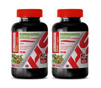 Stress Relief for Adults - ASHWAGANDHA Extract 770MG Complex - ashwagandha Root and Leaves Capsule - 2 Bottles 120 Capsules