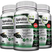 Spirulina Tablets – Blue Green Algae Pills - Veggie Formula/Non GMO/Gluten Free– See Spirulina Health Benefits at 1000mg Per Day – 90 Day Supply (3 Bottles)
