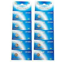 Eunicell CR1025 5033LC Lithium Blister Pack 3V 3 Volt Coin Cell Batteries (10 pcs)