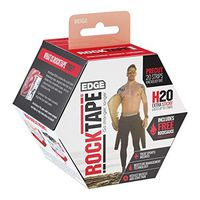 RockTape H2O Edge Highly Water-Resistant Kinesiology Tape with Travel Case, 20 Pre-Cut Strips, Beige