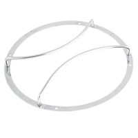 uxcell a14022000ux0094 25cm Dia Round Truck Woofer Cover Speaker Subwoofer Grill Silver Tone