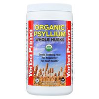 2 Pack of Yerba Prima Organic Psyllium - Whole Husks Supplement - 12 oz.