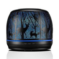 Essential Oil Diffuser Metal, 500ml Large Diffusers for Essential Oils, Aromatherapy Ultrasonic Diffuser Humidifier with 7 Color LED Lights for Home Decor, Office, Baby Room, Gift Idea