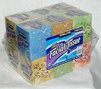 Kirkland Signature White Unscented Facial Tissue - 12-Pack
