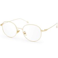 livho Blue Light Blocking Glasses Anti Glare UV Filter Retro Round Ultra Lightweight Computer Gaming Glasses (Gold Frame)