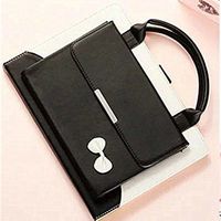 TechCode iPad Mini 2 Case, iPad Mini 3 Cover, iPad Wallet File Folio Pocket PU Leather Hangbag Magnetic Stand with Auto Sleep/Wake Function Sleeve for iPad Mini 1/2/3-Black