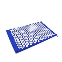 Xuan Yu Massage Acupressure Lotus Spike Massage Pads Rug Acupressure Mat+Pillow Back Neck Stress Relief Yoga Cushion Massager Relaxation (Color : Blue)