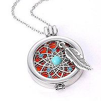 WayOn Chic Aromatherapy Necklace Essential Oils Diffuser Hollow Locket Pendant Christmas Gift