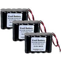 3pc Exell 12V 1000mAh (10xAA) NiCd Battery Pack w/Wire Leads