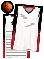 iscream 'Team Jersey' Pack of 8 Fold-over Cards with Flip Sticker Seals