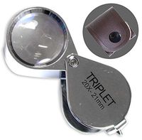 ToolUSA 20x Triplet Jeweler's Loupe - Chrome Finish: MG-02120