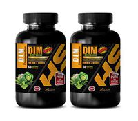 Estrogen Blocker and Testosterone Booster - Immune System Vitamins for Men - DIM DIINDOLYLMETHANE + BIOPERINE Natural Estrogen Blocker for Men and Women - dim diindolylmethane Supplement - 2 Bottles