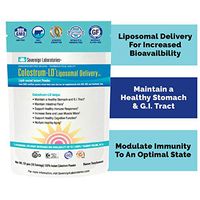 Proprietary Liposomal Colostrum Powder - Immune & Digestive Support I Eases Leaky Gut I Gluten-Free, Lactose-Reduced I 1500% More Bioavailable I 10 Servings - Sovereign Laboratories - 1.76oz Plain