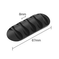 BOXTAP Cable Clips Cord Management Organizer, Accessories for Power Strip Cable Management Box Organizer (K002)