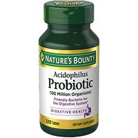 Nature's Bounty Probiotic Acidophilus Tablets, 120 ea (Pack of 12)
