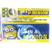 Minions Stationery Set Blue Yellow (5 Piece).