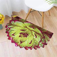 Flower Household Carpet Bathroom Home Door Mat Rubber Bottom Back Anti-Slip Carpet