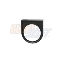GlowShift Universal Black Single Gauge Mounting Bracket Pod - Fits Any Make/Model - Mounts (1) 2-1/16" (52mm) Gauge Under The Vehicle's Dashboard