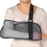 Mesh Arm Sling Cool for Summer Breathable Mesh Adjustable Shoulder Immobilizer Forearm Support Brace for Broken Fractured Arm and Elbow Suitable Left and Right Arm