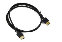 Novosonics Ultra Slim HDMI Cable HDTV 4K 3D 1080p Ethernet BluRay DVD LED - 3 ft. Black