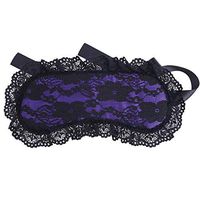 HinLot Soft Lace Sleeping Eyemask Blindfold Eye Cover Fancy Accessory (Purple)